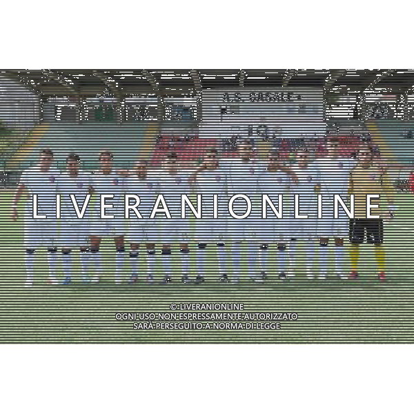 Campionato Lega PRO 2Á Divisione Girone A - 1Á Giornata Casale Monferrato (AL) 2-09-2012 Casale - Milazzo nella foto: la formazione del Milazzo da SX Marc Lewandowski, Francesco Mignogna, Vittorio Salustri, Francesco Evola, Federico Moretti, Marco Cuomo, Giuseppe Dama, Giovanni Campanaro, Giuseppe Di Pasquale, Felice Pepe e Andrea Conti foto Roberto Garavaglia - ag. Aldo Liverani sas