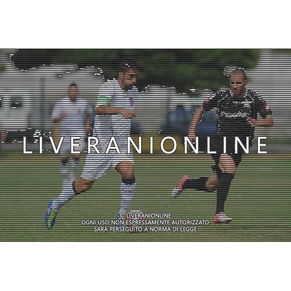 Campionato Lega PRO 2Á Divisione Girone A - 1Á Giornata Casale Monferrato (AL) 2-09-2012 Casale - Milazzo nella foto: Francesco Mignogna (Milazzo) e sulla DX Nicholas Siega (Casale) foto Roberto Garavaglia - ag. Aldo Liverani sas