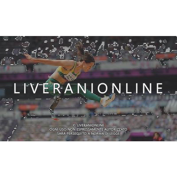 (120902) -- LONDON, Sept. 2, 2012 () -- Kelly Cartwright of Australia competes during the women\'s Long Jump F42/44 final of athletics competition at the London 2012 Paralympic Games in London, Britain, Sept. 2, 2012. Kelly Cartwright won the gold. (/Yang Lei) (lm) PHOTOSHOT/AG ALDO LIVERANI SAS - ITALY ONLY -