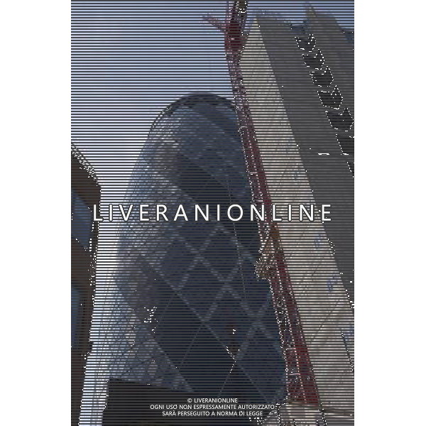 General view of The Gherkin, London, UK ©PHOTOSHOT/AGENZIA ALDO LIVERANI SAS - ITALY ONLY - VEDUTE DELLA CITTA\' DI LONDRA - INGHILTERRA