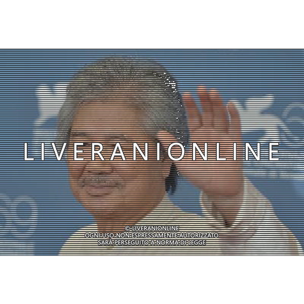 (120904) -- VENICE, Sept. 4, 2012 () -- Japanese director Koji Wakamatsu poses at the photocall for his film \'Sennen No Yuraku (The Millennial Rapture)\' at the 69th Venice International Film Festival in Venice, Italy, Sept. 4, 2012. (/Wang Qingqin) (jl) 69ma Mostra del Cinema di Venezia ©PHOTOSHOT/AG ALDO LIVERANI SAS - ITALY ONLY -