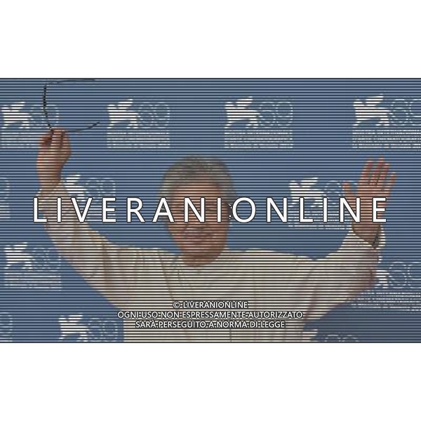 (120904) -- VENICE, Sept. 4, 2012 () -- Japanese director Koji Wakamatsu poses at the photocall for his film \'Sennen No Yuraku (The Millennial Rapture)\' at the 69th Venice International Film Festival in Venice, Italy, Sept. 4, 2012. (/Wang Qingqin) (jl) 69ma Mostra del Cinema di Venezia ©PHOTOSHOT/AG ALDO LIVERANI SAS - ITALY ONLY -