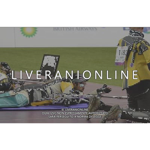 (120904) -- LONDON, Sept. 4, 2012 () -- Juan Antonio Saavedra Reinaldo of Spain competes during the Mixed R6-50m Rifle Prone-SH1 shooting competition at the London 2012 Paralympic Games in London, Britain, on Sept. 4, 2012. Reinaldo took the silver medal with 694.6 rings. (/Wang Haofei) photoshot/AG ALDO LIVERANI SAS - ITALY ONLY - *** Local Caption *** ..
