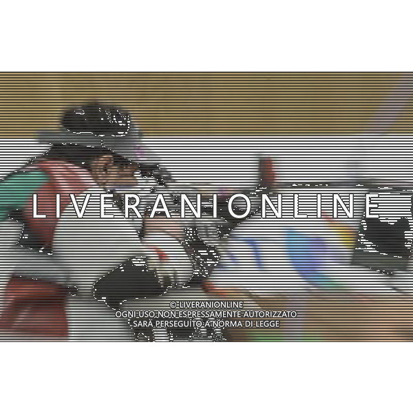 (120904) -- LONDON, Sept. 4, 2012 () -- Abudulla Sultan Alaryani of the United Arab Emirates competes during the Mixed R6-50m Rifle Prone-SH1 shooting competition at the London 2012 Paralympic Games in London, Britain, on Sept. 4, 2012. Alaryani took the gold medal with 694.8 rings. (/Wang Haofei) photoshot/AG ALDO LIVERANI SAS - ITALY ONLY - *** Local Caption *** ..