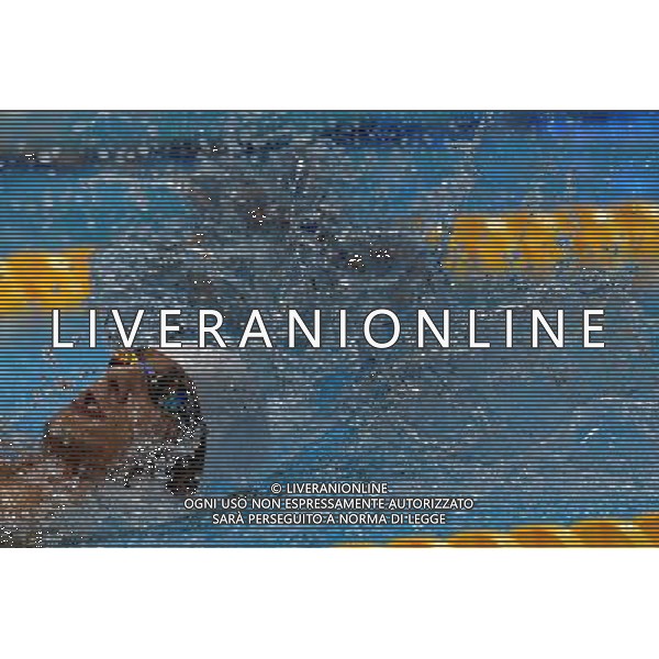 (120905) -- LONDON , Sept. 4, 2012 () -- Konstantin Lisenkov of Russia competes during the men\'s 100m backstroke S8 final of swimming competition at the London 2012 Paralympic Games in London, Britain, on Sept. 4, 2012. Konstantin Lisenkov won the gold with 1 minute and 05.43 seconds.(/Yang Shiyao) (lm) photoshot/AG ALDO LIVERANI SAS - ITALY ONLY - *** Local Caption *** ..