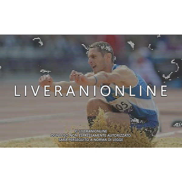 (120905) -- LONDON, Sept. 5, 2012 () -- Roman Pavlyk of Ukraine competes during the men\'s long jump F36 of the athletics event at the London 2012 Paralympic Games in London, Britain, on Sept. 5, 2012. Pavlyk claimed the title with 5.23 meters. (/Li Jundong) (zc) PHOTOSHOT-AG ALDO LIVERANI SAS - ITALY ONLY