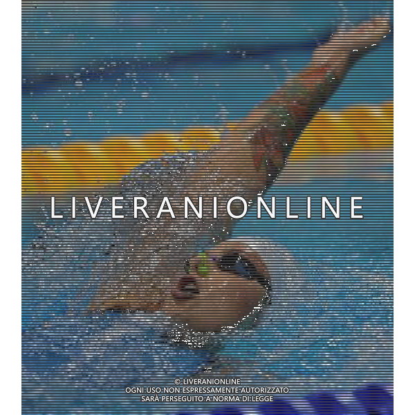 (120905) -- LONDON , Sept. 5, 2012 () -- Oxana Savchenko of Russia competes during the women\'s 100m backstroke S12 final of swimming competition at the London 2012 Paralympic Games in London, Britain, on Sept. 5, 2012. Oxana Savchenko won the gold and created the new world record with 1 minute and 07.99 seconds. (/Yang Shiyao) (lm) PHOTOSHOT-AG ALDO LIVERANI SAS - ITALY ONLY
