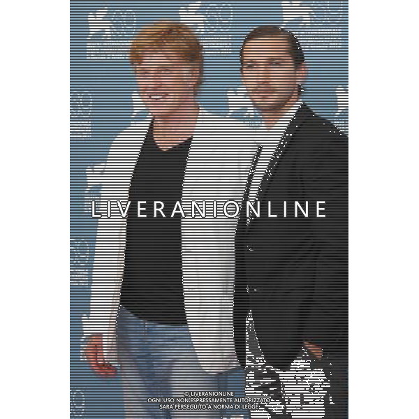 Robert Redford and Shia LaBeouf attend the \'The Company You Keep\' photocall during the 69th Venice International Film Festival - Sept. 6, 2012 WENECJA 69 FESTIWAL FILMOWY W WENECJI FOT. FUTURE IMAGE/NEWSPIX.PL GERMANY AND AUSTRIA OUT !!! --- Newspix.pl 69ma Mostra Internazionale del Cinema di Venezia AG ALDOLIVERANI SAS - ITALY ONLY *** Local Caption *** .