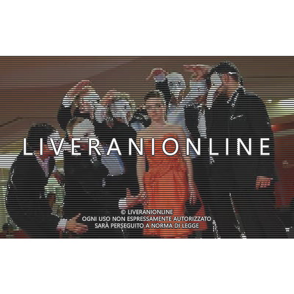 (120906) -- VENICE, Sept. 6, 2012 () -- Actress Aurelia Poirier (C) poses at the red carpet for the premiere of the film \'La Cinquieme Saison\' at the 69th Venice International Film Festival in Venice, Italy, late Sept. 6, 2012. (/Wang Qingqin) /photoshot/AG ALDO LIVERANI SAS - ITALY ONLY -