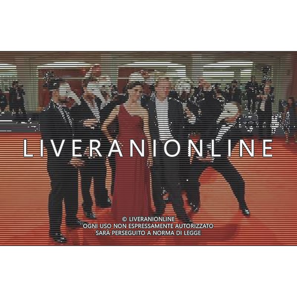(120906) -- VENICE, Sept. 6, 2012 () -- Directors Peter Brosens and Jessica Woodworth pose at the red carpet for the premiere of the film \'La Cinquieme Saison\' at the 69th Venice International Film Festival in Venice, Italy, late Sept. 6, 2012. (/Wang Qingqin) /photoshot/AG ALDO LIVERANI SAS - ITALY ONLY -