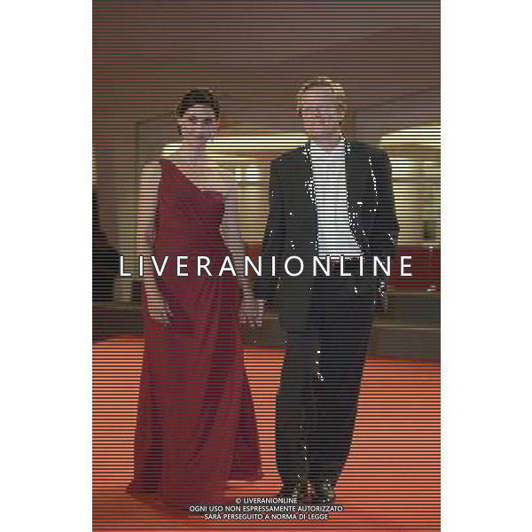 (120906) -- VENICE, Sept. 6, 2012 () -- Directors Peter Brosens and Jessica Woodworth pose at the red carpet for the premiere of the film \'La Cinquieme Saison\' at the 69th Venice International Film Festival in Venice, Italy, late Sept. 6, 2012. (/Wang Qingqin) /photoshot/AG ALDO LIVERANI SAS - ITALY ONLY -