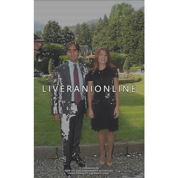 VILLA D\' ESTE CERNOBBIO (CO) 7/9/2012 THE EUROPEAN HOUSE AMBROSETTI \'INTELLIGENCE ON THE WORLD, EUROPE AND ITALY\'. LO SCENARIO DI OGGI E DOMANI PER LE STRATEGIE COMPETITIVE NELLA FOTO BARBARA BERLUSCONI E GERONIMO LA RUSSA FOTO ROMANO/AG ALDO LIVERANI