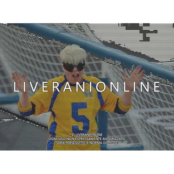 (120907) -- LONDON , Sept. 7, 2012 () -- Malin Gustavsson of Sweden celebrates during the women\'s goalball bronze medal match against Finland at the London 2012 Paralympic Games in London, Britain, Sept. 7, 2012. Sweden won 5-1. (/Lin Yiguang) (hcs) PHOTOSHOT/AG ALDO LIVERANI SAS - ITALY ONLY -