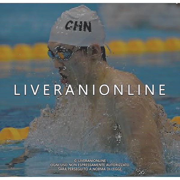 (120909) -- LONDON, Sept. 9, 2012 () -- Yang Bozun of China competes during the men\'s 200m individual medley SM11 final of swimming competition at the London 2012 Paralympic Games in London, Britain, on Sept. 8, 2012. Yang won the gold medal and created the new world record with 2 minutes and 22.40 seconds. (/Yang Shiyao) (lm) PHOTOSHOT/AG ALDO LIVERANI SAS - ITALY ONLY -
