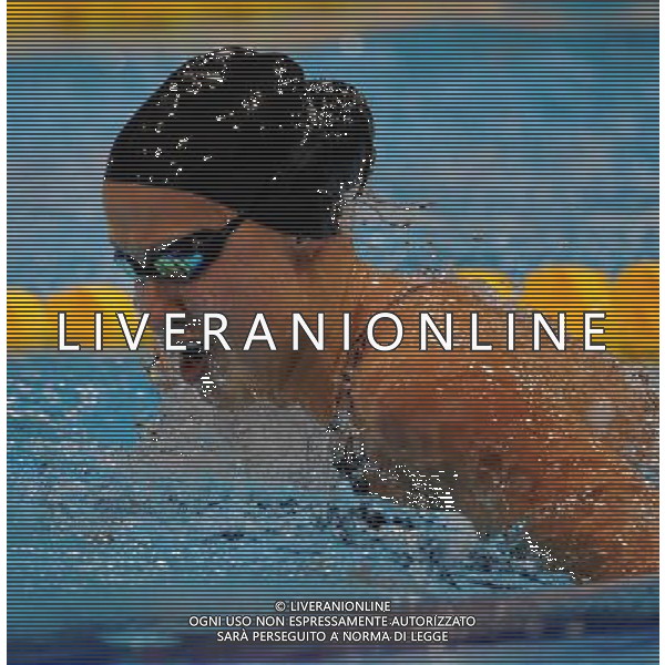(120909) -- LONDON, Sept. 9, 2012 () -- Khrystyna Yurchenko of Ukraine competes during the women\'s 100m breaststroke SB9 final of swimming competition at the London 2012 Paralympic Games in London, Britain, on Sept. 8, 2012. Khrystyna Yurchenko won the gold medal with 1 minute and 17.81 seconds. (/Yang Shiyao) (lm) PHOTOSHOT/AG ALDO LIVERANI SAS - ITALY ONLY -