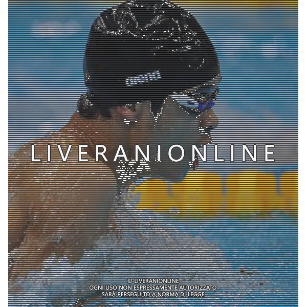 (120909) -- LONDON, Sept. 9, 2012 () -- Lin Furong of China competes during the men\'s 100m breaststroke SB9 final of swimming competition at the London 2012 Paralympic Games in London, Britain, on Sept. 8, 2012. Lin took the bronze medal with 1 minute and 07.40 seconds. (/Yang Shiyao) (lm) PHOTOSHOT/AG ALDO LIVERANI SAS - ITALY ONLY -