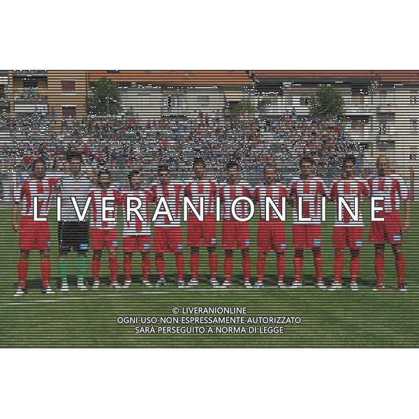 Campionato Lega PRO 1¡ Divisione girone A - 2¡ Giornata Cuneo 9-09-2012 Cuneo - Lecce nella foto: la formazione del Cuneo da SX Luca Carretto, Francesco Rossi, Matteo Longhi, Marco Martini, Andrea Passer˜, Filippo Scaglia, Davide Di Quinzio, Nicol˜ Donida, Marco Cristini, Luca Ferri ed Enrico Fantini foto Roberto Garavaglia - ag. Aldo Liverani sas