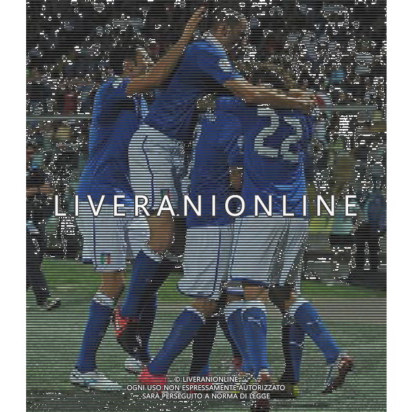 Qualificazioni ai Campionati Mondiali di Calcio Brasile FIFA 2014 Gruppo B Modena- 11.09.2012 Italia-Malta Nella Foto:destro esultanza /Ph.Vitez-Ag. Aldo Liverani