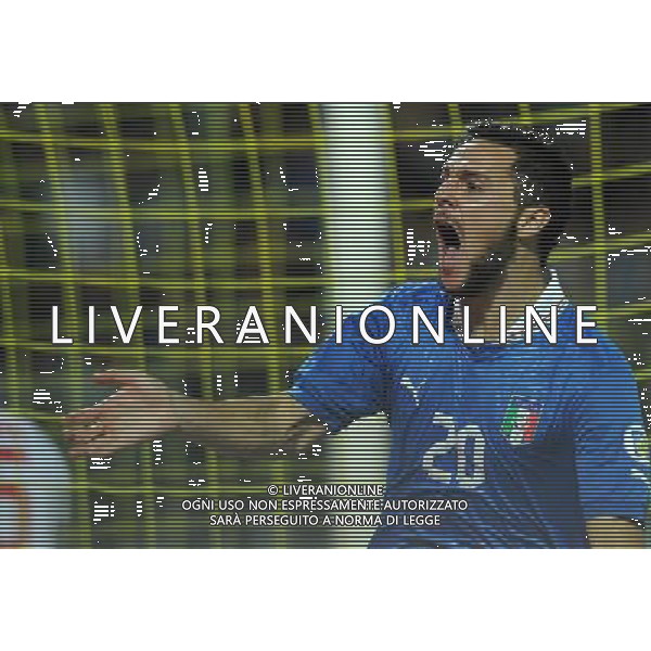 Qualificazioni ai Campionati Mondiali di Calcio Brasile FIFA 2014 Gruppo B Modena- 11.09.2012 Italia-Malta Nella Foto:destro esultanza /Ph.Vitez-Ag. Aldo Liverani