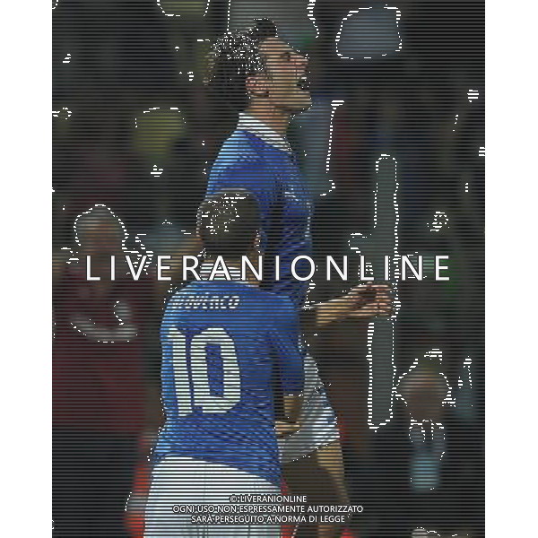 Qualificazioni ai Campionati Mondiali di Calcio Brasile FIFA 2014 Gruppo B Modena- 11.09.2012 Italia-Malta Nella Foto:peluso esultanza /Ph.Vitez-Ag. Aldo Liverani