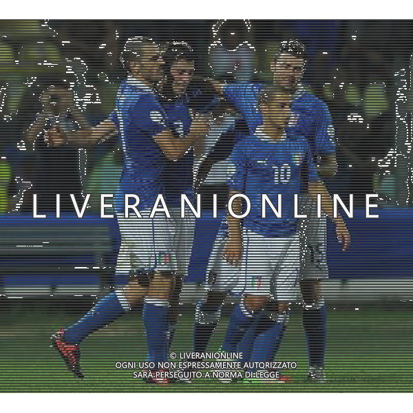 Qualificazioni ai Campionati Mondiali di Calcio Brasile FIFA 2014 Gruppo B Modena- 11.09.2012 Italia-Malta Nella Foto:peluso esultanza /Ph.Vitez-Ag. Aldo Liverani