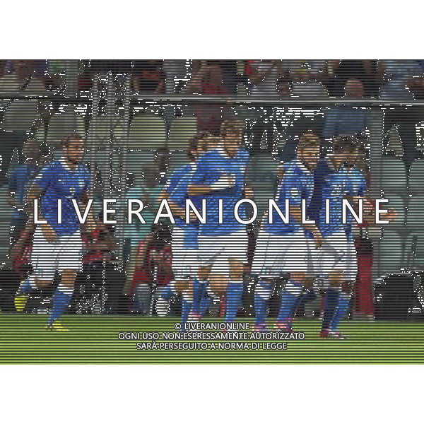 MODENA 11/09/2012 - ITALIA VS MALTA / NELLA FOTO: DESTRO ESULTA DOPO IL GOL DELL\'1-0 - FOTO FRANCESCA SOLI / AGENZIA ALDO LIVERANI