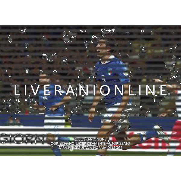 MODENA 11/09/2012 - ITALIA VS MALTA / NELLA FOTO: PELUSO ESULTA DOPO IL GOL DEL 2-0 - FOTO FRANCESCA SOLI / AGENZIA ALDO LIVERANI