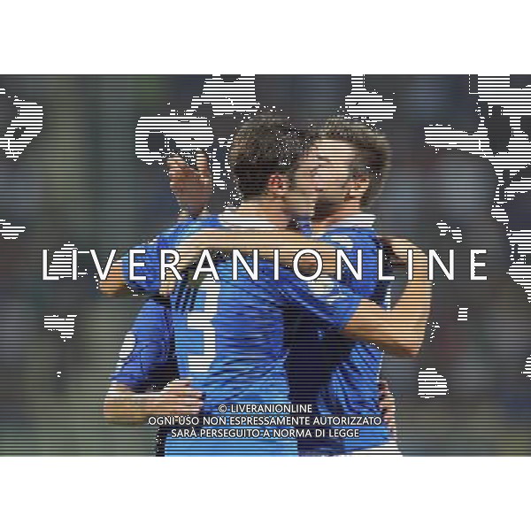 MODENA 11/09/2012 - ITALIA VS MALTA / NELLA FOTO: PELUSO ESULTA CON I COMPAGNI DOPO IL GOL - FOTO FRANCESCA SOLI / AGENZIA ALDO LIVERANI