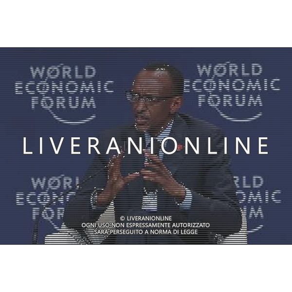 (120911) -- TIANJIN, Sept. 11, 2012 () -- Paul Kagame, President of Rwanda, addresses an interactive session titled \'Championing Competitiveness\' during the World Economic Forum Annual Meeting of the New Champions 2012 in Tianjin, north China, Sept. 11, 2012. The Annual Meeting of the New Champions 2012 opened here on Tuesday with the theme of \'Creating the Future Economy\'. (/Wang Shen) ©photoshot/AG ALDO LIVERANI SAS ITALY ONLY