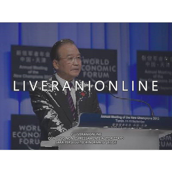 (120911) -- TIANJIN, Sept. 11, 2012 () -- Chinese Premier Wen Jiabao addresses the opening ceremony of the World Economic Forum Annual Meeting of the New Champions 2012, also known as the Summer Davos Forum, in Tianjin, north China, Sept. 11, 2012. (/Huang Jingwen) (hdt) ©photoshot/AG ALDO LIVERANI SAS ITALY ONLY
