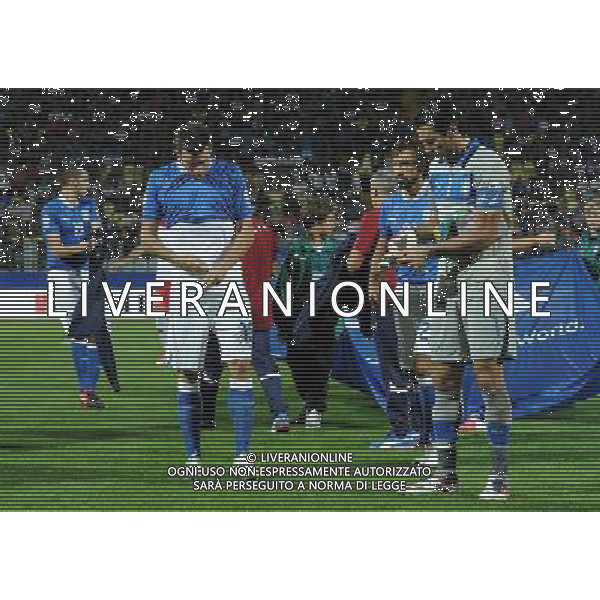 Qualificazioni ai Campionati Mondiali di Calcio Brasile FIFA 2014 Gruppo B Modena- 11.09.2012 Italia-Malta Nella Foto:Barzagli Andrea-Buffon Gianluigi-Pirlo Andrea /Ph.Vitez-Ag. Aldo Liverani