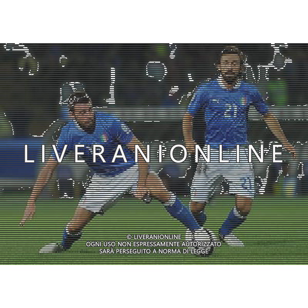 Qualificazioni ai Campionati Mondiali di Calcio Brasile FIFA 2014 Gruppo B Modena- 11.09.2012 Italia-Malta Nella Foto:Barzagli Andrea-Pirlo Andrea /Ph.Vitez-Ag. Aldo Liverani