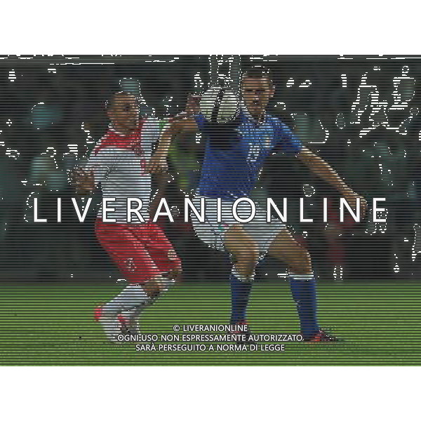 Qualificazioni ai Campionati Mondiali di Calcio Brasile FIFA 2014 Gruppo B Modena- 11.09.2012 Italia-Malta Nella Foto:Bonucci Leonardo-Mifsud Michael /Ph.Vitez-Ag. Aldo Liverani