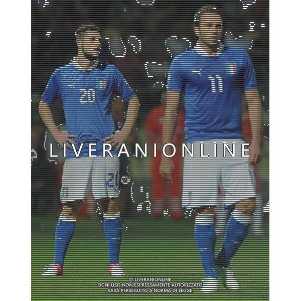 Qualificazioni ai Campionati Mondiali di Calcio Brasile FIFA 2014 Gruppo B Modena- 11.09.2012 Italia-Malta Nella Foto:Destro Mattia-Pazzini Giampaolo /Ph.Vitez-Ag. Aldo Liverani