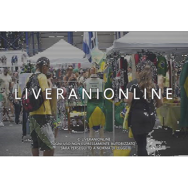 Brazilians and visitors celebrate at the 28th Annual Brazil Day Festival in New York on Sunday, September 2, 2012. The festival, which features food, music and other aspects of Brazilian culture, centers around West 46th Street in Midtown Manhattan, known as Little Brazil. (å Frances M. Roberts) photoshot/AG ALDO LIVERANI SAS - ITALY ONLY -