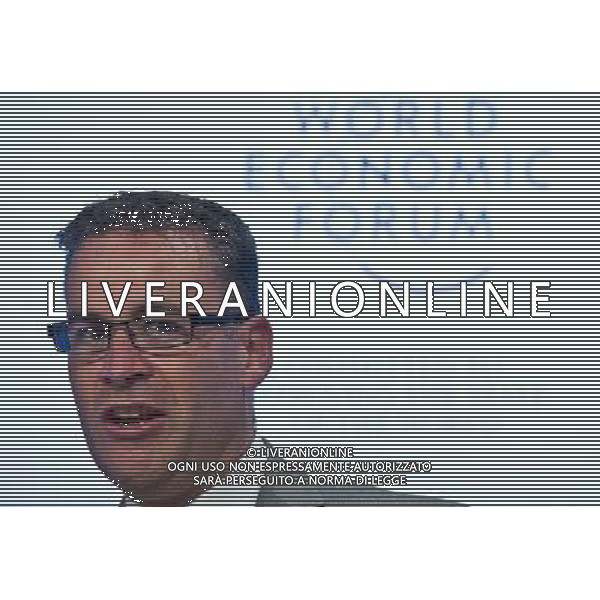 (120913) -- TIANJIN, Sept. 13, 2012 () -- Chris Kirk, chief executive officer of GEMS Education Solutions of Britain, addresses an interactive session titled \'Engaging Youth for Prosperity\' during the World Economic Forum Annual Meeting of the New Champions 2012 in Tianjin, north China, Sept. 13, 2012. (/Yue Yuewei) (cl) ©photoshot/AGENZIA ALDO LIVERANI SAS - ITALY ONLY - EDITORIAL USE ONLY
