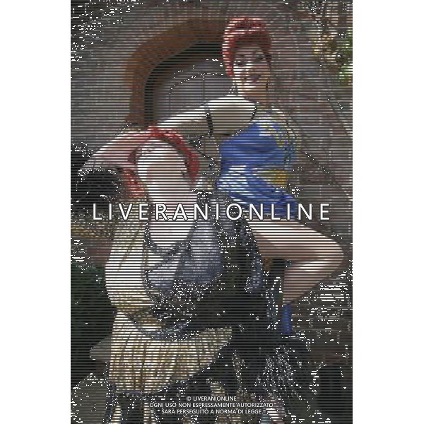 Ann Widdecombe as Widdy in Waiting \' Craig Revel Horwood as The Wicked Queen Snow White \' The Seven Dwarfs for The Wycombe Swan at Hughendon Manor Buckinghamshire England photocal. photoshot/AG ALDO LIVERANI SAS - ITALY ONLY -