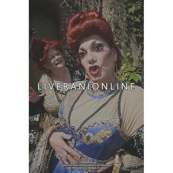 Ann Widdecombe as Widdy in Waiting \' Craig Revel Horwood as The Wicked Queen Snow White \' The Seven Dwarfs for The Wycombe Swan at Hughendon Manor Buckinghamshire England photocal. photoshot/AG ALDO LIVERANI SAS - ITALY ONLY -