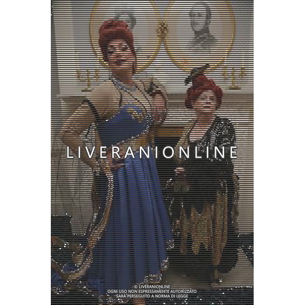 Ann Widdecombe as Widdy in Waiting \' Craig Revel Horwood as The Wicked Queen Snow White \' The Seven Dwarfs for The Wycombe Swan at Hughendon Manor Buckinghamshire England photocal. photoshot/AG ALDO LIVERANI SAS - ITALY ONLY -