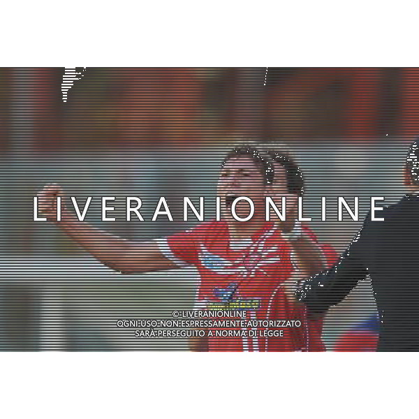 Ac Perugia 2012 2013 CAMPIONATO Lega Pro 1^ Divisione Perugia vs Gubbio NELLA FOTO ESULTANZA DI TACCHIO /AGENZIA ALDO LIVERANI SAS