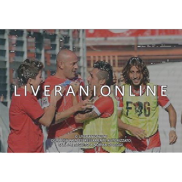 Ac Perugia 2012 2013 CAMPIONATO Lega Pro 1^ Divisione Perugia vs Gubbio NELLA FOTO ABBRACCI PERUGIA /AGENZIA ALDO LIVERANI SAS
