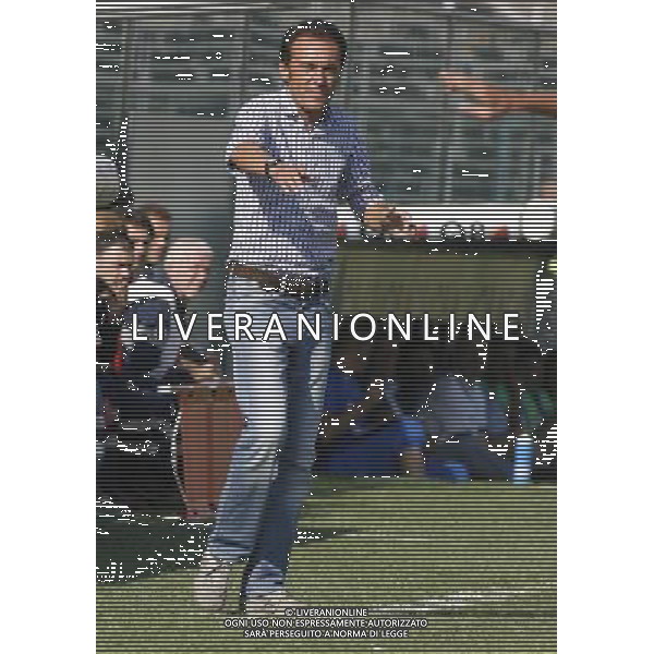 BERGAMO 16 SETTEMBRE 2012,SINGOLI GIOCATORI VIRTUS ENTELLA, NELLA FOTO ALLENATORE LUCA PRINA ,ph.moro/ALDO LIVERANI
