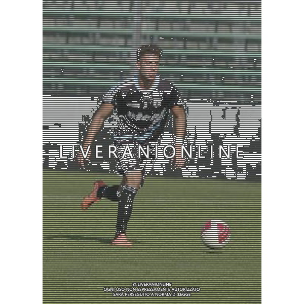 BERGAMO 16 SETTEMBRE 2012,SINGOLI GIOCATORI VIRTUS ENTELLA, NELLA FOTO FRANCESCO ZAMPANO ,ph.moro/ALDO LIVERANI