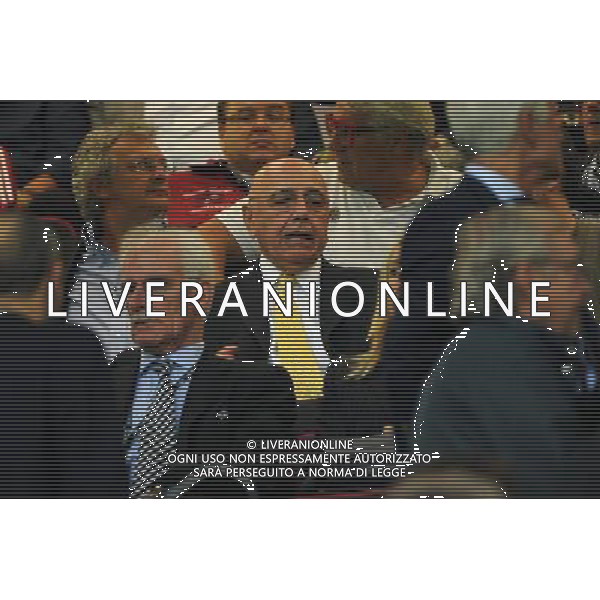UEFA Champions League - 1Á giornata fase a gironi Gruppo C Milano 18-09-2012 Milan - Anderlecht nella foto: Adriano Galliani in tribuna foto Roberto Garavaglia - ag. Aldo Liverani sas