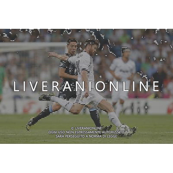 Real Madrid\'s Xabi Alonso and Manchester City\'s Samir Nasri during Champions League match on september 18th 2012. Photo: Cesar Cebola / ALFAQUI /Agenzia Aldo Liverani Sas - ITALY ONLY - EDITORIAL USE ONLY Real Madrid - Manchester City champions league