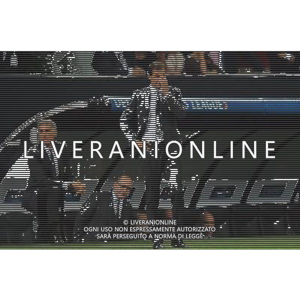 MILAN-ANDERLECHT UEFA CHAMPIONS LEAGUE MILANO, 18-09-2012 NELLA FOTO: MAURO TASSOTTI - MASSIMILIANO ALLEGRI © RAVEZZANI/AGENZIA ALDO LIVERANI SAS 