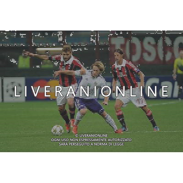UEFA Champions League - 1Á giornata fase a gironi Gruppo C Milano 18-09-2012 Milan - Anderlecht nella foto: antonio Nocerino e Biglia foto Roberto Garavaglia - ag. Aldo Liverani sas