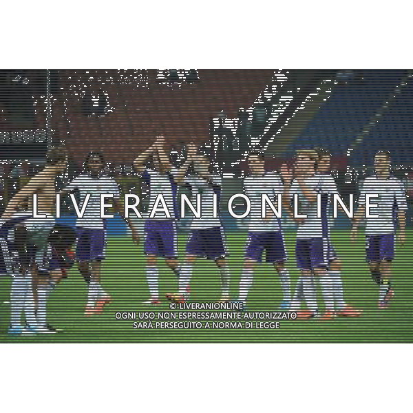 UEFA Champions League - 1Á giornata fase a gironi Gruppo C Milano 18-09-2012 Milan - Anderlecht nella foto: esultanza finale Anderlecht foto Roberto Garavaglia - ag. Aldo Liverani sas