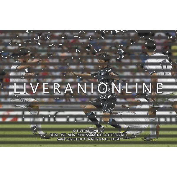 Madrid (18/09/2012).- Estadio Santiago Bernabeu. UEFA Champions League. Real Madrid - Manchester City. Xabi Alonso, David Silva, Marcelo. Photo: Alex Cid-Fuentes / ALFAQUI /AGENZIA ALDO LIVERANI SAS - ITALY ONLY - EDITORIAL USE ONLY REAL MADRID - MANCHESTER CITY CHAMPIONS LEAGUE 18/09/2012