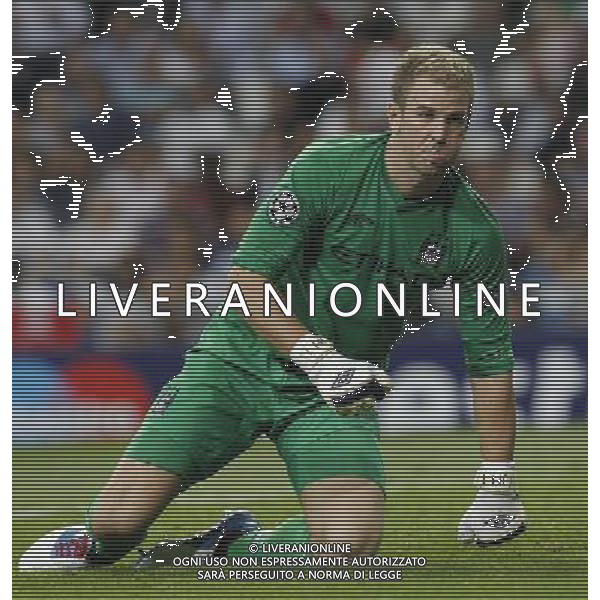 Madrid (18/09/2012).- Estadio Santiago Bernabeu. UEFA Champions League. Real Madrid - Manchester City. Joe Hart. Photo: Alex Cid-Fuentes / ALFAQUI /AGENZIA ALDO LIVERANI SAS - ITALY ONLY - EDITORIAL USE ONLY REAL MADRID - MANCHESTER CITY CHAMPIONS LEAGUE 18/09/2012